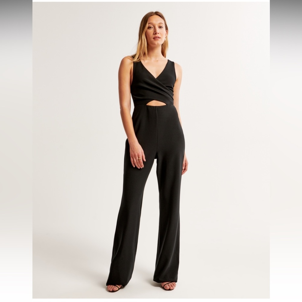 Abercrombie & Fitch Women’s Plunge Cutout Jumpsuit